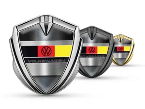 VW Emblem Silicon Badge Pro Style Stainless Steel